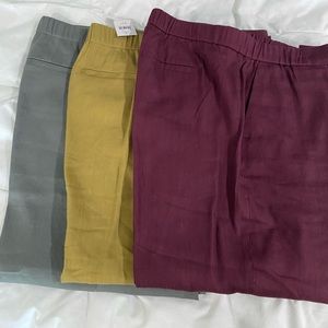 J Jill linen ankle/ crop pants